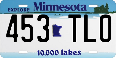 MN license plate 453TLO