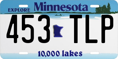 MN license plate 453TLP