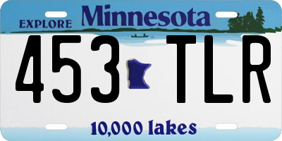 MN license plate 453TLR