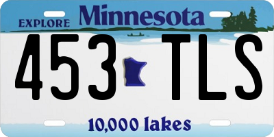 MN license plate 453TLS