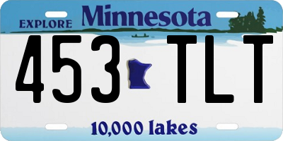 MN license plate 453TLT