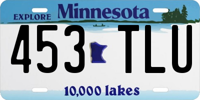 MN license plate 453TLU
