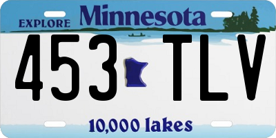 MN license plate 453TLV