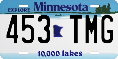 MN license plate 453TMG