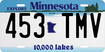 MN license plate 453TMV