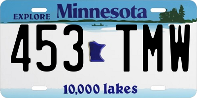 MN license plate 453TMW