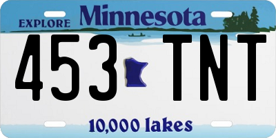 MN license plate 453TNT