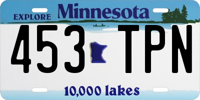 MN license plate 453TPN