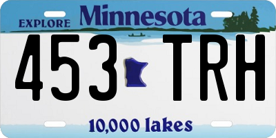 MN license plate 453TRH
