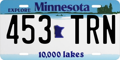 MN license plate 453TRN