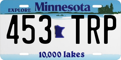 MN license plate 453TRP