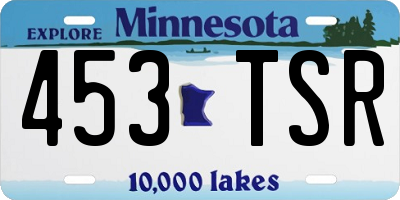MN license plate 453TSR