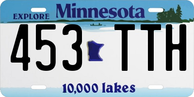 MN license plate 453TTH