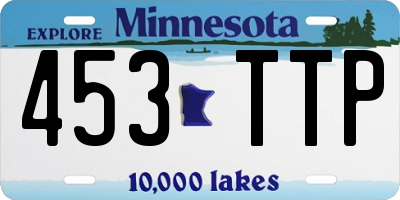MN license plate 453TTP