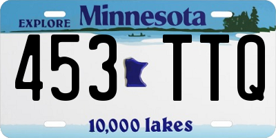 MN license plate 453TTQ