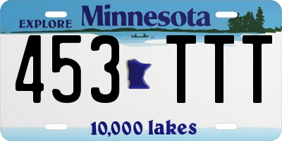 MN license plate 453TTT