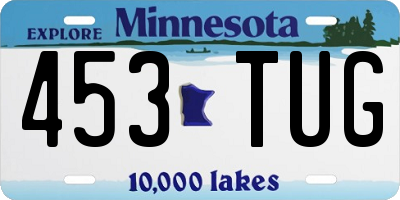 MN license plate 453TUG