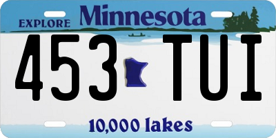 MN license plate 453TUI