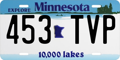 MN license plate 453TVP