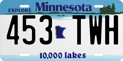 MN license plate 453TWH