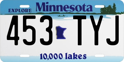 MN license plate 453TYJ