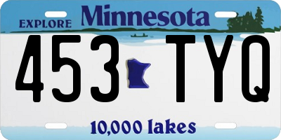MN license plate 453TYQ