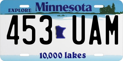 MN license plate 453UAM