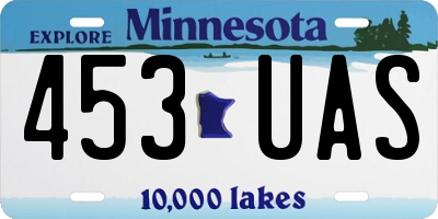 MN license plate 453UAS