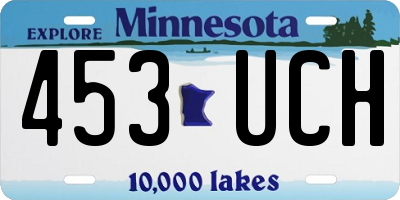 MN license plate 453UCH