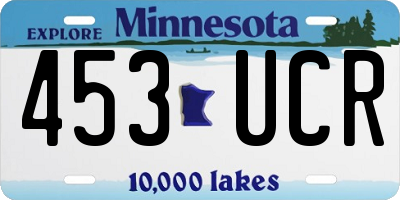 MN license plate 453UCR