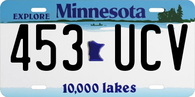 MN license plate 453UCV