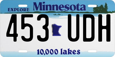 MN license plate 453UDH