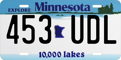 MN license plate 453UDL
