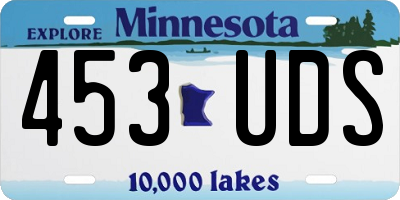 MN license plate 453UDS