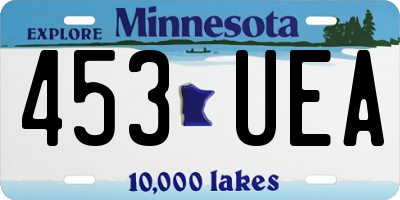 MN license plate 453UEA