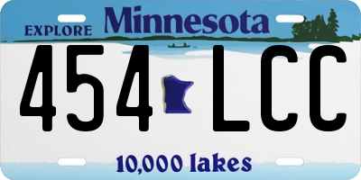 MN license plate 454LCC