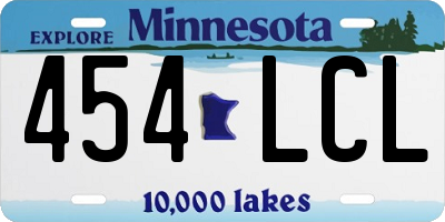 MN license plate 454LCL
