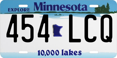 MN license plate 454LCQ