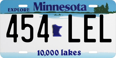 MN license plate 454LEL