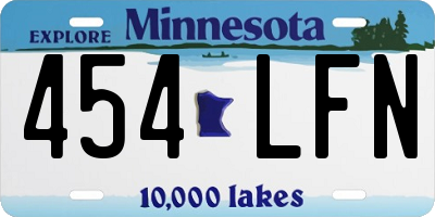 MN license plate 454LFN