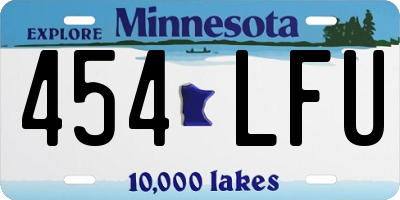MN license plate 454LFU