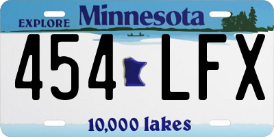 MN license plate 454LFX