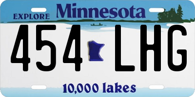 MN license plate 454LHG