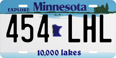 MN license plate 454LHL