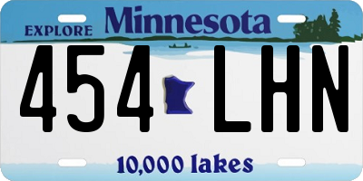 MN license plate 454LHN
