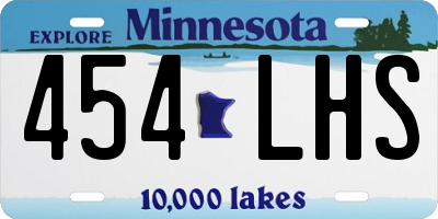 MN license plate 454LHS