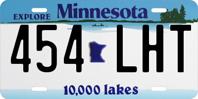 MN license plate 454LHT