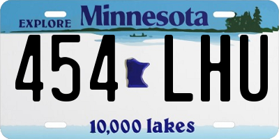 MN license plate 454LHU