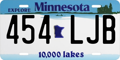 MN license plate 454LJB