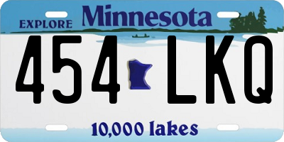 MN license plate 454LKQ